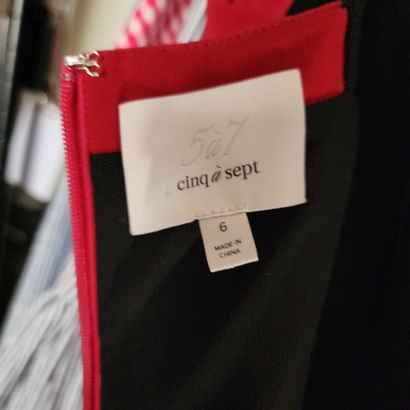 Cinq a Sept Anova Mini Dress, Red Size 6 - Picture 5 of 6
